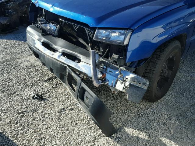 1GCEC14X24Z327639 - 2004 CHEVROLET SILVERADO BLUE photo 9