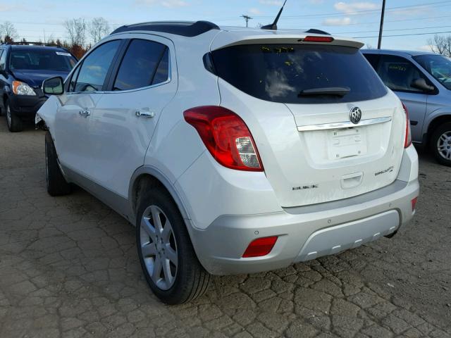 KL4CJHSB8EB759931 - 2014 BUICK ENCORE PRE WHITE photo 3