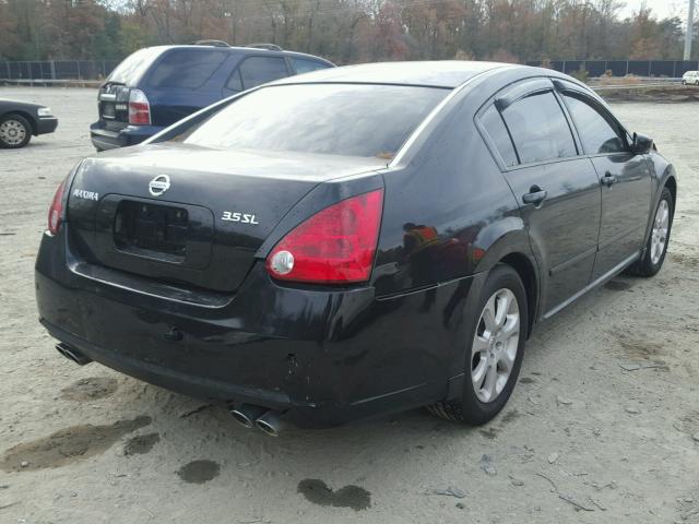 1N4BA41E57C809127 - 2007 NISSAN MAXIMA SE BLACK photo 4