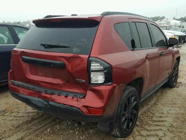 1C4NJCBA8ED769758 - 2014 JEEP COMPASS SP RED photo 4