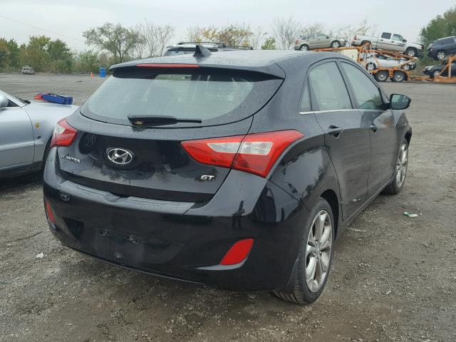 KMHD35LE8DU099383 - 2013 HYUNDAI ELANTRA GT BLACK photo 4