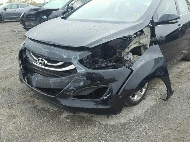 KMHD35LE8DU099383 - 2013 HYUNDAI ELANTRA GT BLACK photo 9