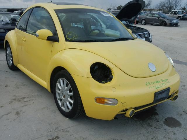 3VWCK31CX4M419975 - 2004 VOLKSWAGEN NEW BEETLE 黄色 照片 1