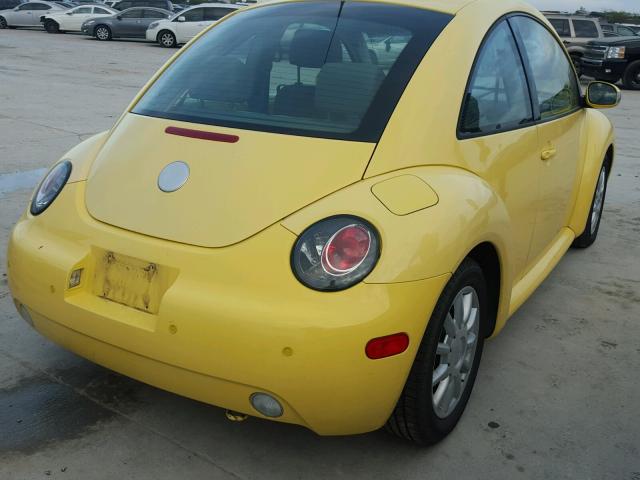 3VWCK31CX4M419975 - 2004 VOLKSWAGEN NEW BEETLE 黄色 照片 3
