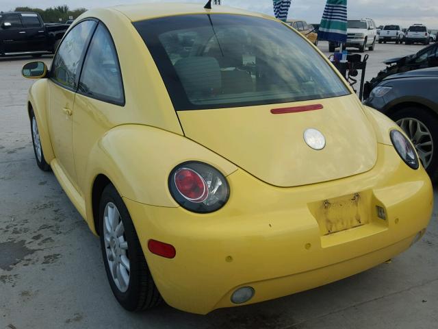 3VWCK31CX4M419975 - 2004 VOLKSWAGEN NEW BEETLE 黄色 照片 4