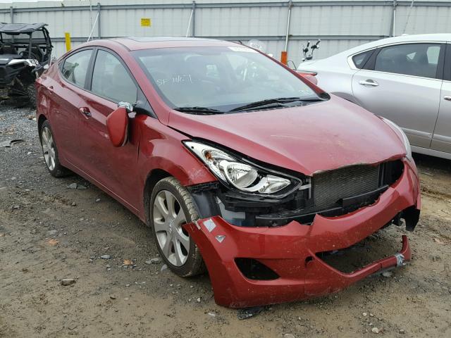 KMHDH4AE3CU244763 - 2012 HYUNDAI ELANTRA GL RED photo 1