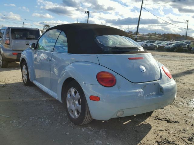 3VWCM21Y44M303526 - 2004 VOLKSWAGEN NEW BEETLE 青绿色 照片 3