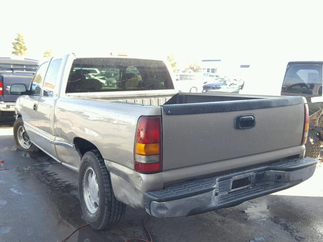 2GTEC19V221294431 - 2002 GMC NEW SIERRA GRAY photo 3