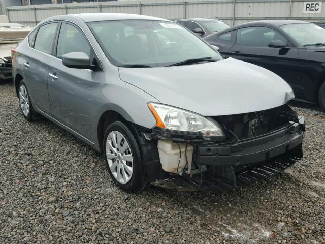 3N1AB7AP4DL673162 - 2013 NISSAN SENTRA S SILVER photo 1