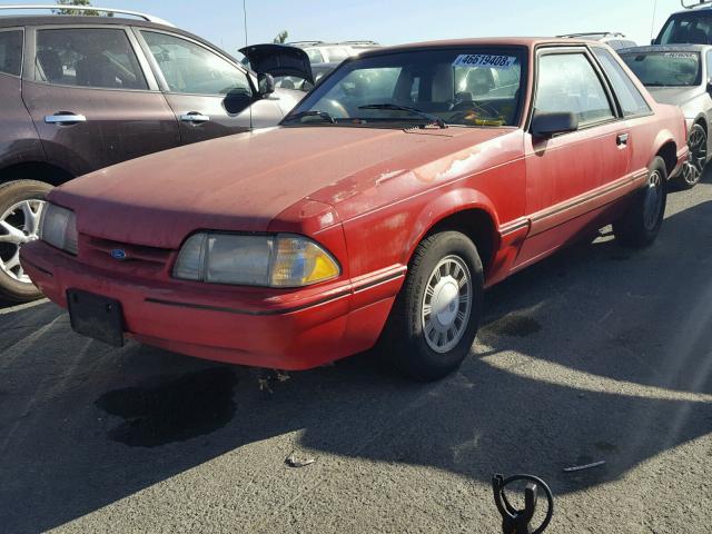 1FACP40M1PF145631 - 1993 FORD MUSTANG LX RED photo 2