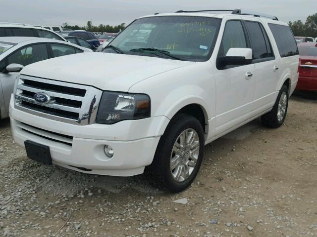 1FMJK1K55DEF19465 - 2013 FORD EXPEDITION WHITE photo 2