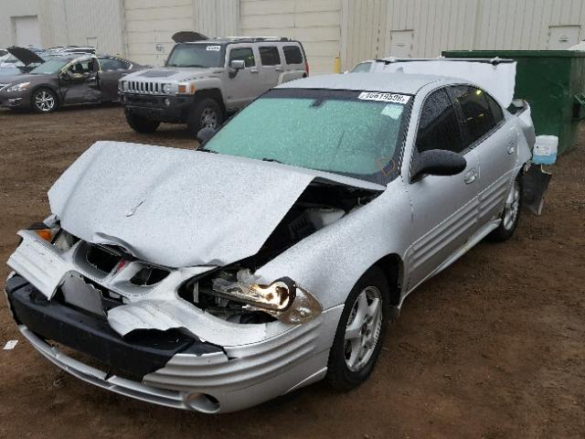 1G2NF52E72M696334 - 2002 PONTIAC GRAND AM S SILVER photo 2
