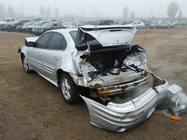 1G2NF52E72M696334 - 2002 PONTIAC GRAND AM S SILVER photo 3