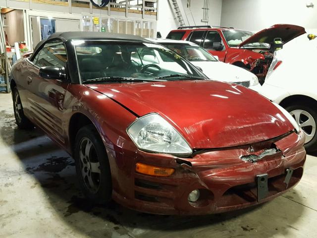 4A3AE45G73E066696 - 2003 MITSUBISHI ECLIPSE MAROON photo 1