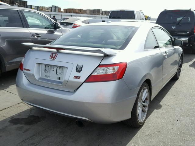 2HGFG21566H700641 - 2006 HONDA CIVIC SI SILVER photo 4