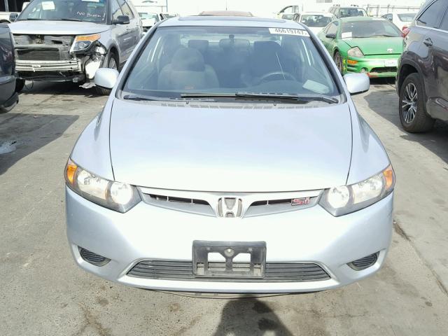 2HGFG21566H700641 - 2006 HONDA CIVIC SI SILVER photo 9