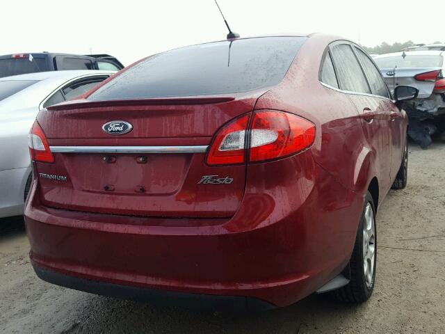 3FADP4CJ0DM149753 - 2013 FORD FIESTA TIT RED photo 4