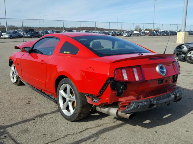 1ZVBP8CF8C5203788 - 2012 FORD MUSTANG GT RED photo 3