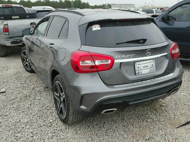 WDCTG4EB2GJ250736 - 2016 MERCEDES-BENZ GLA 250 GRAY photo 3