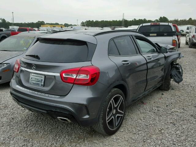 WDCTG4EB2GJ250736 - 2016 MERCEDES-BENZ GLA 250 GRAY photo 4