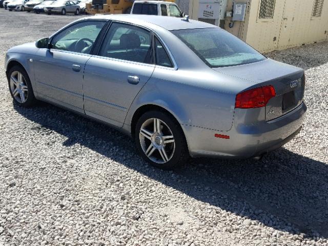 WAUAF78E77A203500 - 2007 AUDI A4 2 GRAY photo 3