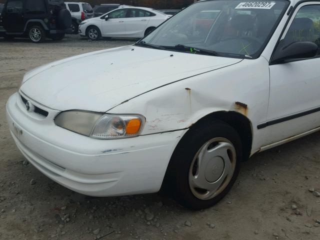 2T1BR12E2YC341611 - 2000 TOYOTA COROLLA VE WHITE photo 9