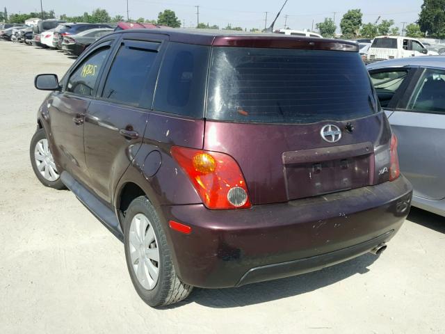 JTKKT624640046949 - 2004 TOYOTA SCION XA მუქწითელი ფოტო 3