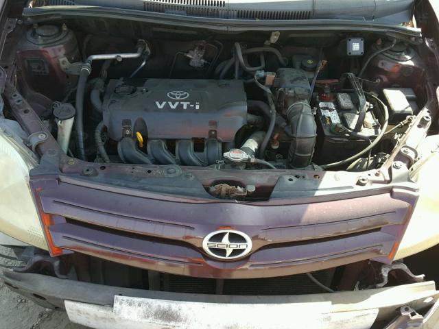 JTKKT624640046949 - 2004 TOYOTA SCION XA მუქწითელი ფოტო 7