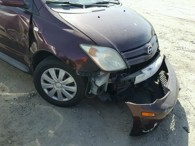 JTKKT624640046949 - 2004 TOYOTA SCION XA მუქწითელი ფოტო 9