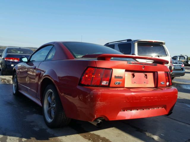 1FAFP42X41F159096 - 2001 FORD MUSTANG GT RED photo 3