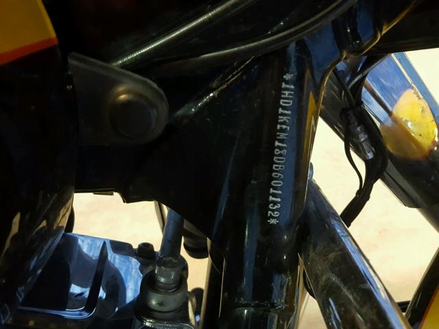 1HD1KEM18DB601132 - 2013 HARLEY-DAVIDSON FLHTK ELEC ყვითელი ფოტო 10