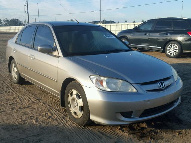 JHMES96694S017694 - 2004 HONDA CIVIC HYBR SILVER photo 1