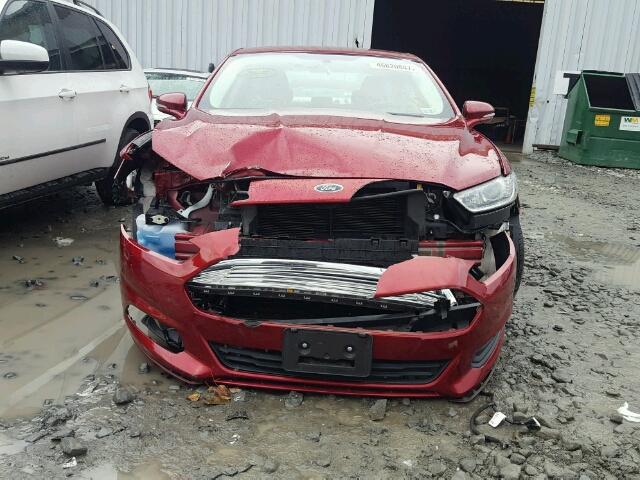 3FA6P0H76DR104978 - 2013 FORD FUSION SE RED photo 9