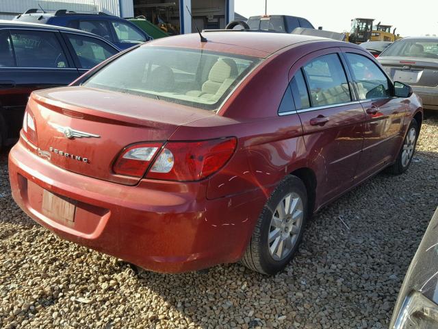 1C3LC46K97N511504 - 2007 CHRYSLER SEBRING RED photo 4