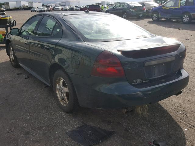 2G2WS522041293736 - 2004 PONTIAC GRAND PRIX მწვანე ფოტო 3
