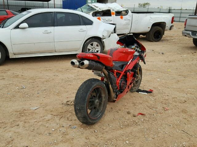 ZDM1XBEW88B017108 - 2008 DUCATI 1098 BASE RED photo 4