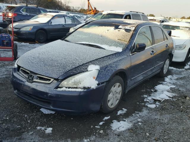 1HGCM56323A039205 - 2003 HONDA ACCORD LX BLUE photo 2