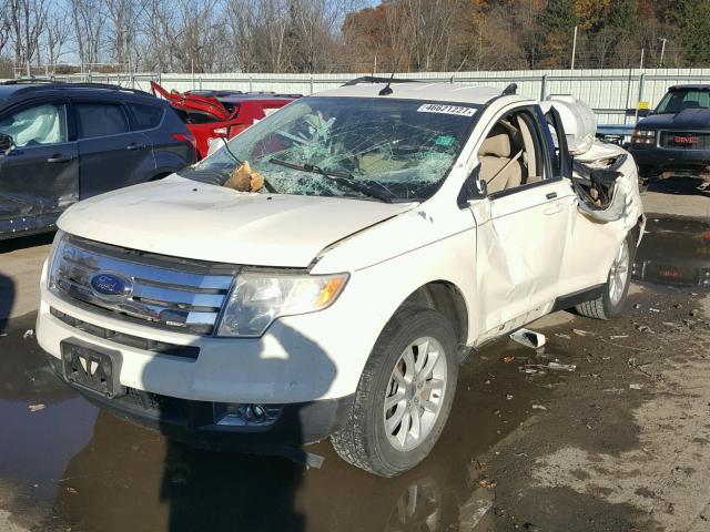 2FMDK48C17BA55062 - 2007 FORD EDGE SEL WHITE photo 2