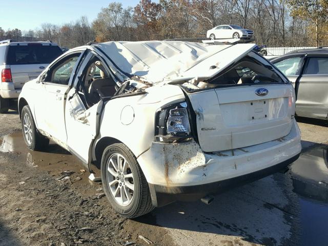 2FMDK48C17BA55062 - 2007 FORD EDGE SEL WHITE photo 3