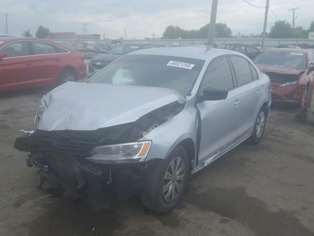 3VW2K7AJ3CM357500 - 2012 VOLKSWAGEN JETTA BASE SILVER photo 2