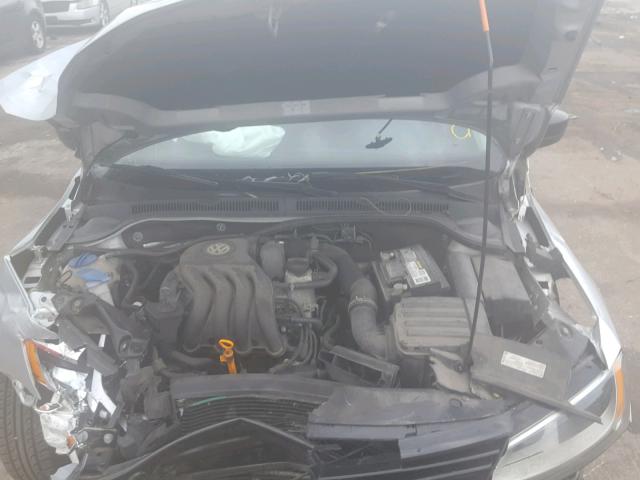 3VW2K7AJ3CM357500 - 2012 VOLKSWAGEN JETTA BASE SILVER photo 7