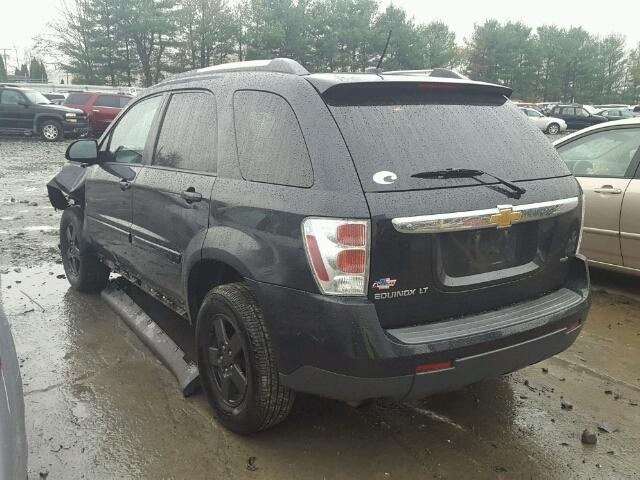 2CNDL43F796221644 - 2009 CHEVROLET EQUINOX LT BLACK photo 3