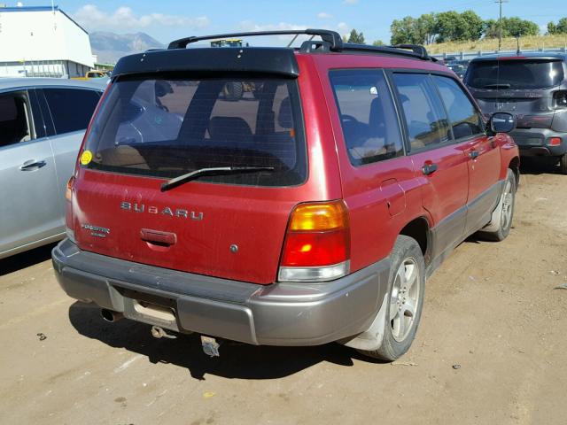 JF1SF6556WH701267 - 1998 SUBARU FORESTER S RED photo 4