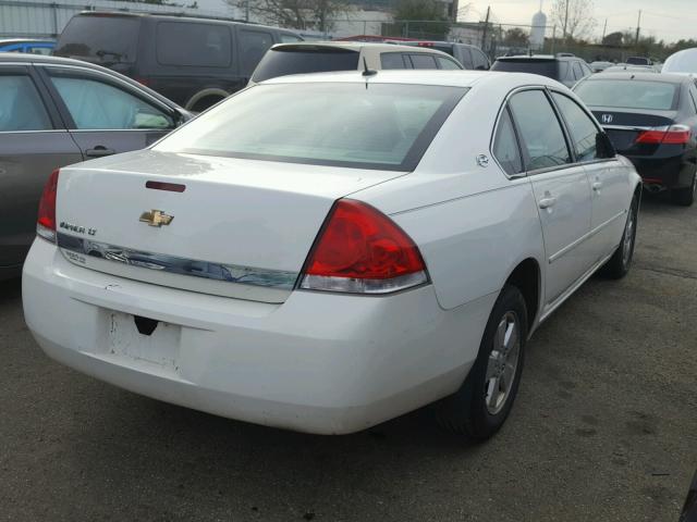 2G1WT58K769302056 - 2006 CHEVROLET IMPALA LT WHITE photo 4