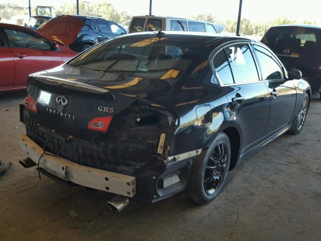 JNKBV61E97M722494 - 2007 INFINITI G35 BLACK photo 4