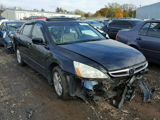 1HGCM56717A170957 - 2007 HONDA ACCORD BLACK photo 1