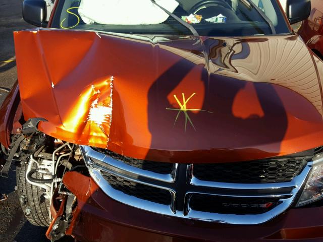 3C4PDCABXDT517917 - 2013 DODGE JOURNEY SE ORANGE photo 7