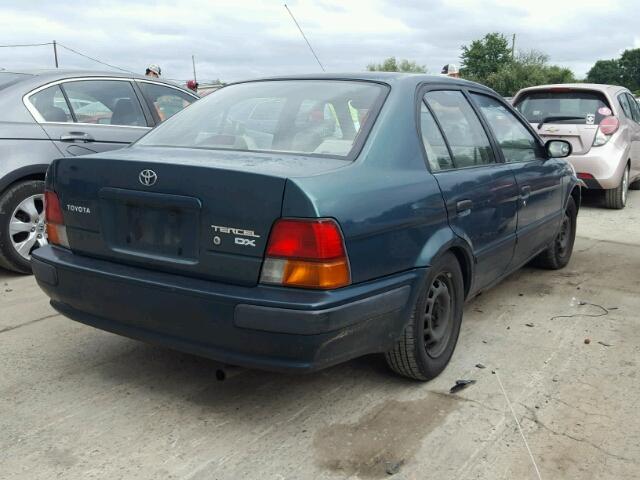 JT2BC52L4T0165924 - 1996 TOYOTA TERCEL DX GREEN photo 4