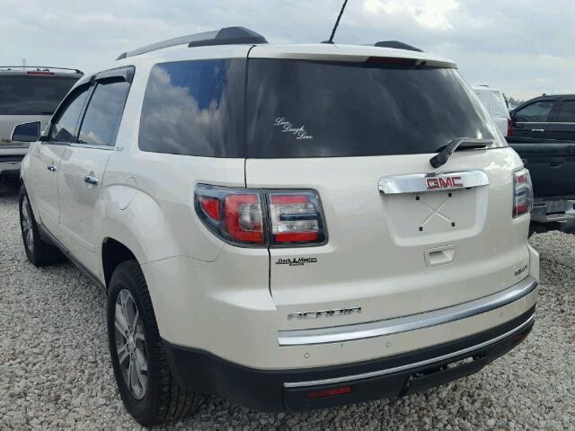 1GKKVRKD0FJ176746 - 2015 GMC ACADIA SLT WHITE photo 3