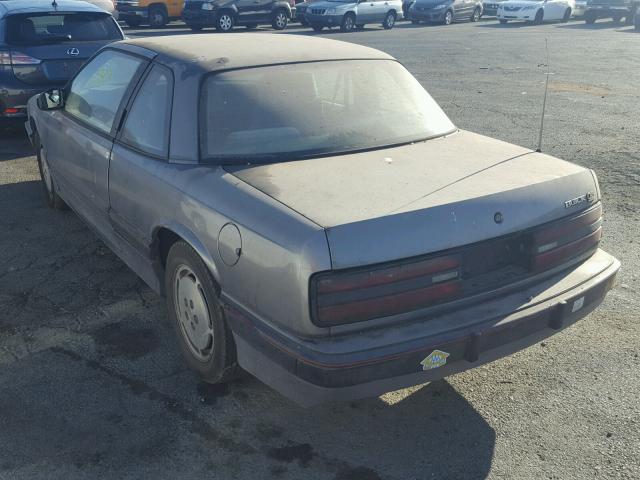 2G4WB14T2K1458592 - 1989 BUICK REGAL CUST GRAY photo 3